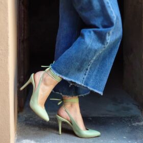 Décolleté lacci menta