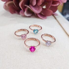 Anello regolabile cuore multi