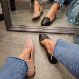 Slipper Erika in pelle