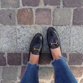 Mocassino nero Poesie Veneziane