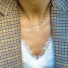 Collana doppia perline (vari colori)