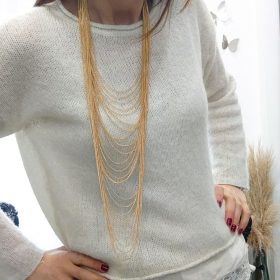Collana lunga multi fili