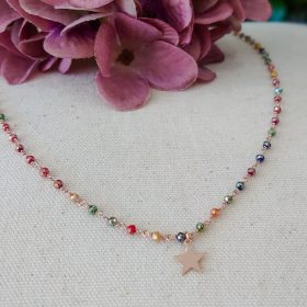 Girocollo stellina multicolor