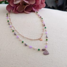 Collana a due fili Lumiere cuoricino
