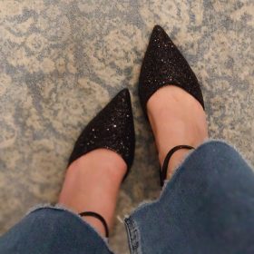 Chanel glitter nero