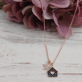 Collana casetta stellina