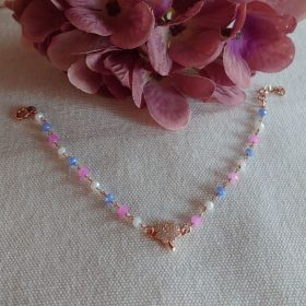 Bracciale quadrifoglio zirconi