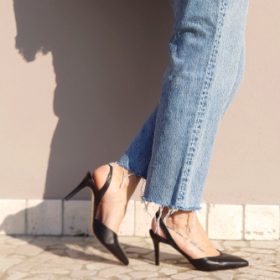 Slingback Ginevra nero