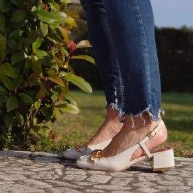Slingback off white Bibi Lou