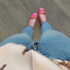 Slingback rosa 7 cm