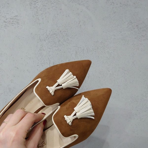 Loafer suede cuoio