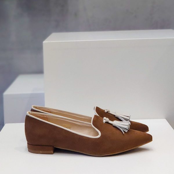 Loafer suede cuoio