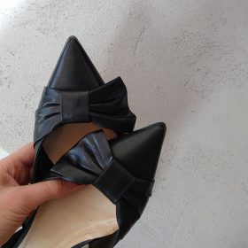 Slingback Erika fiocco nero