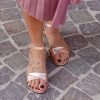 Sandalo flat rosè gold