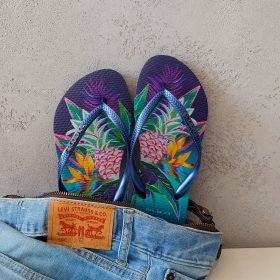 Havaianas Slim Tropical blue