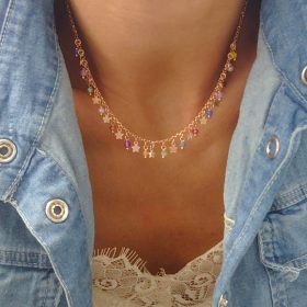 Collana ricca multicolor