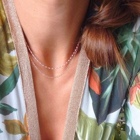 Collana doppia perline (vari colori soft)
