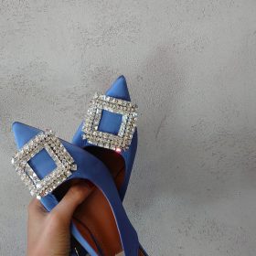 Slingback gioiello indaco