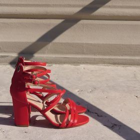 Sandalo rosso Bianca Dì
