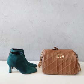 Tronchetto suede verdone