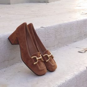 Loafer suede cuoio Bibi Lou