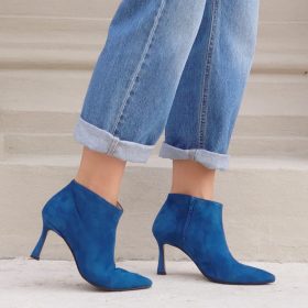 Tronchetto suede oceano L'Arianna