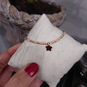 Bracciale diamantato stellina rosè gold