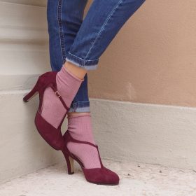 Aida suede bordeaux