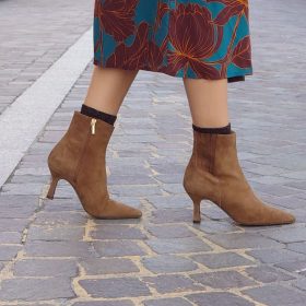 Tronchetto suede tabacco