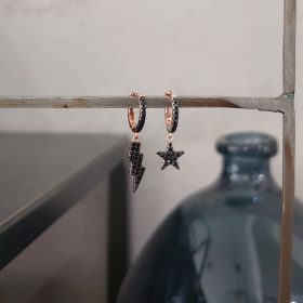 Orecchini fulmine stellina