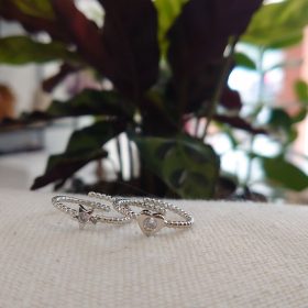 Anello regolabile micro sfere argento (vari soggetti)