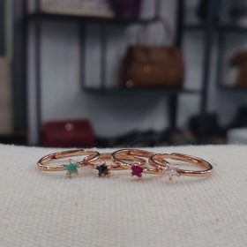 Anello micro punto luce stella (vari colori)
