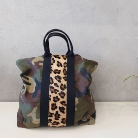 Borsa zaino camouflage cavallino leo