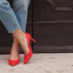 Décolleté Paris rosso 7 cm