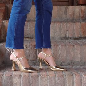 Slingback Caroline platino