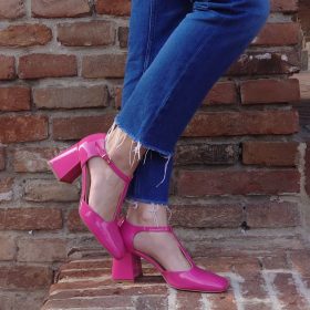 Mary Jane vernice fucsia