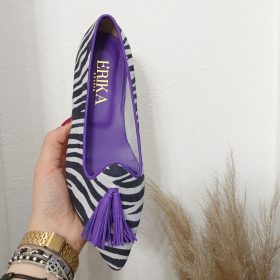 Loafer Erika zebra viola
