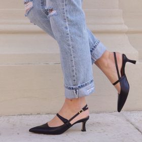 Slingback Alya nero