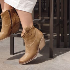 Texano camoscio sabbia 7 cm
