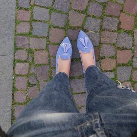 Loafer celeste nappine