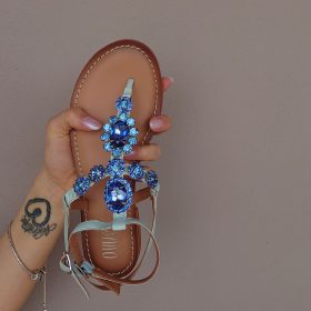 Sandalo gioiello celeste