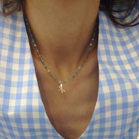 Girocollo Lumiere Bijoux libellula verde