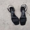 Sandalo Erika tacco 5 cm nero