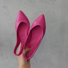 Slingback arriccio fucsia