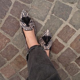 Loafer zebrata nappine nere