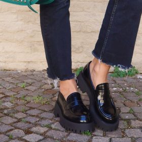 Loafer chunky pool nero