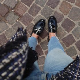 Mocassino morsetto argento