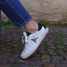 Sneaker stella nera glitter Ovye