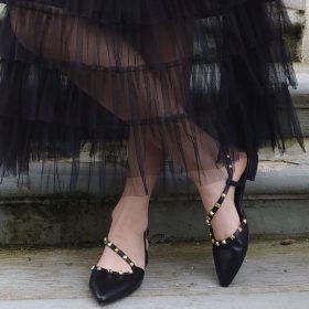 Slingback Gaelle nero