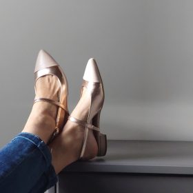Slingback Paris rosè gold